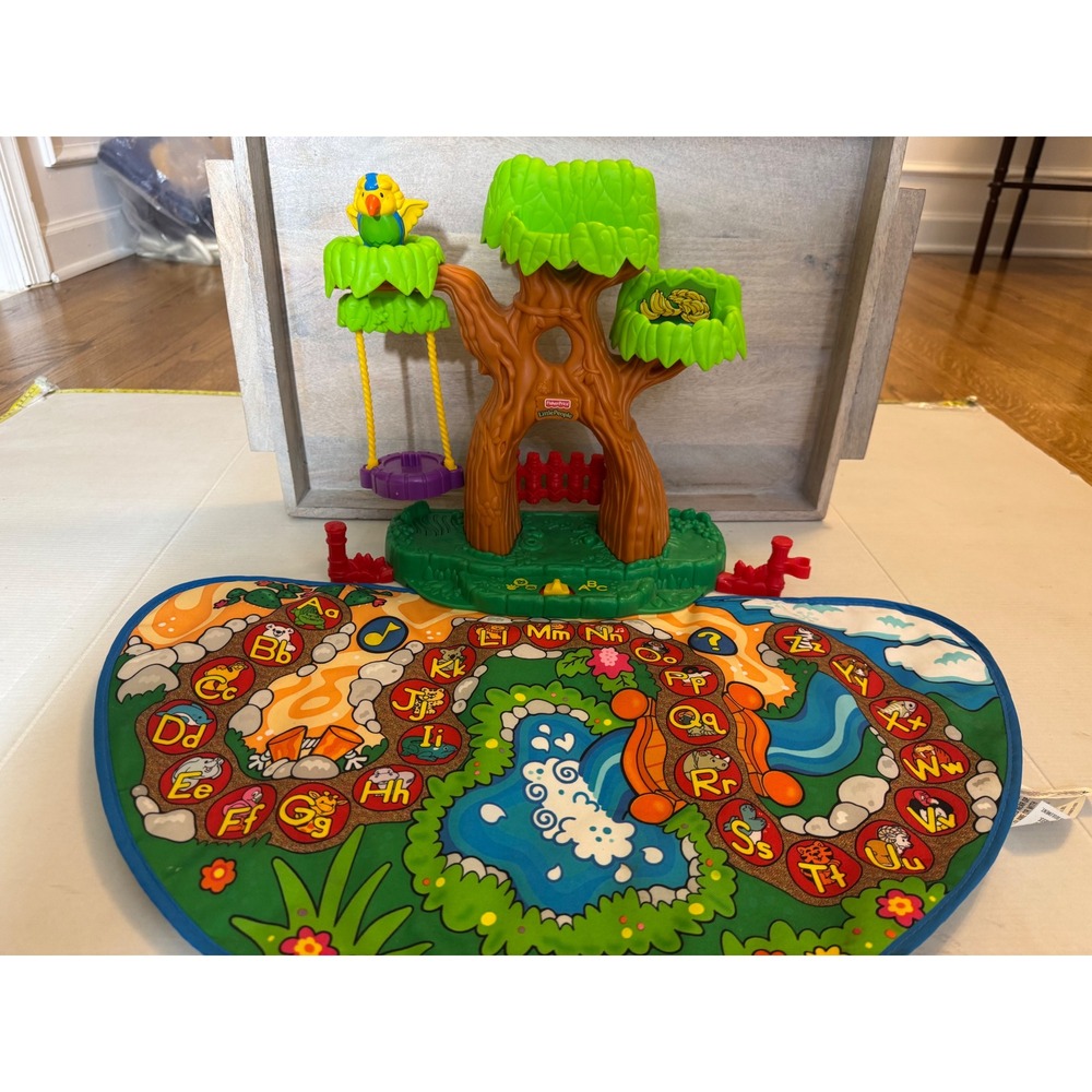 Fisher Price Little People A to ZLearning Zoo Alphabet Mat Tree House Toy 2004 - Picture 4 of 9